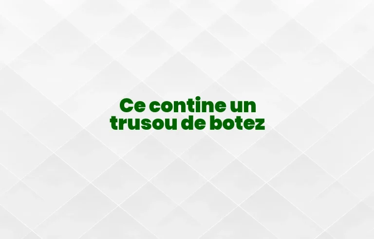 ce contine un trusou de botez
