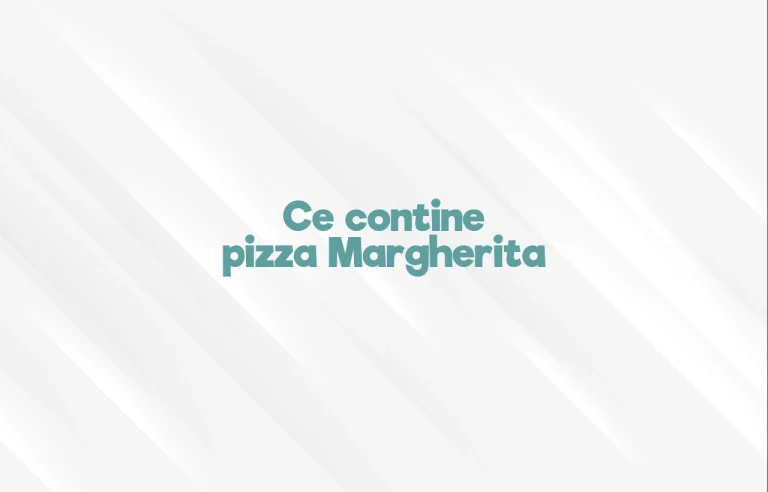 ce contine pizza margherita