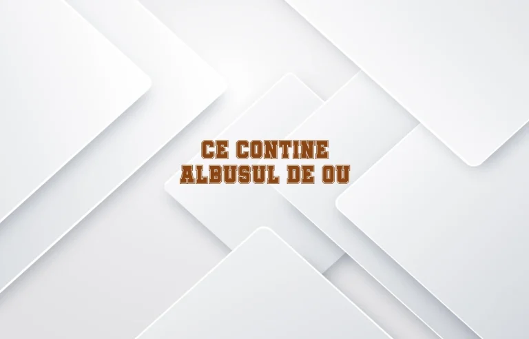 ce contine albusul de ou