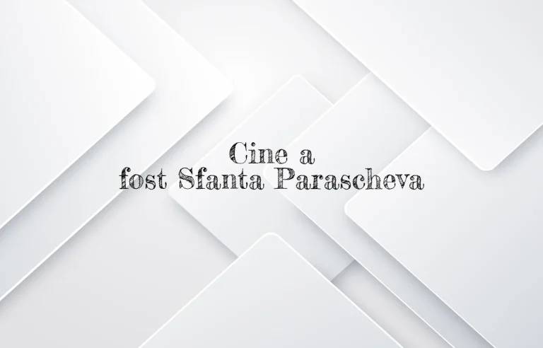 cine a fost sfanta parascheva