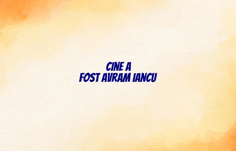 cine a fost avram iancu