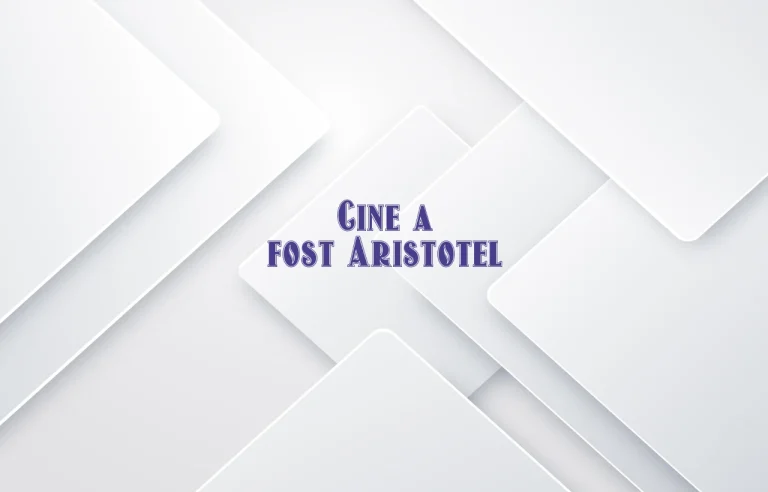 cine a fost aristotel