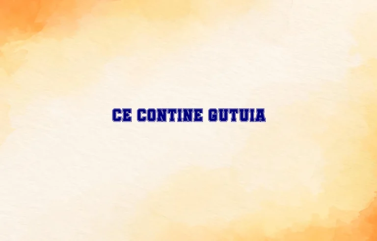 ce contine gutuia