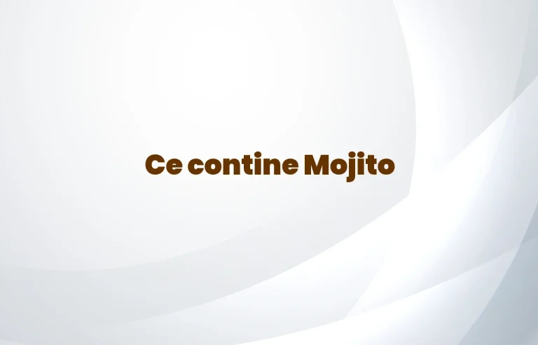 ce contine mojito