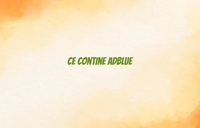 ce contine adblue