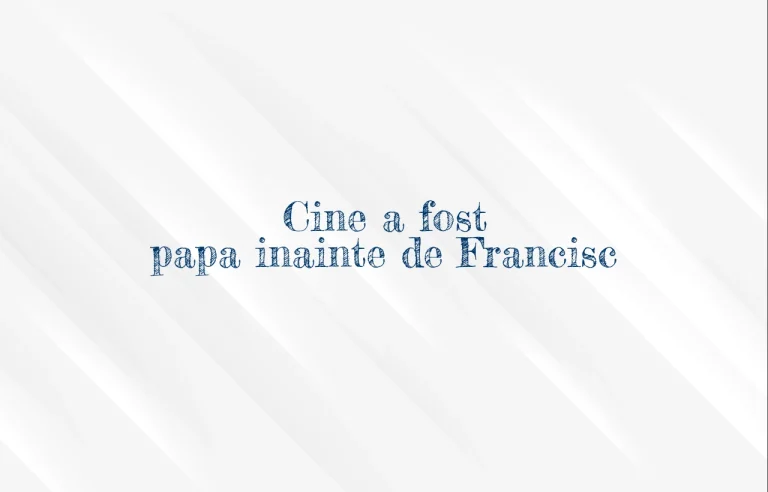 cine a fost papa inainte de francisc