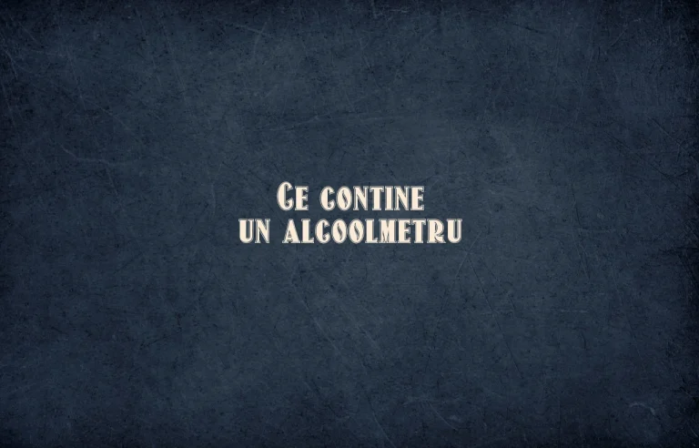 ce contine un alcoolmetru