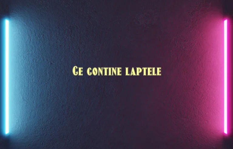 ce contine laptele