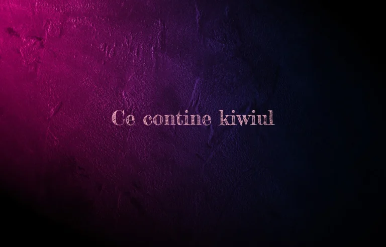 ce contine kiwi